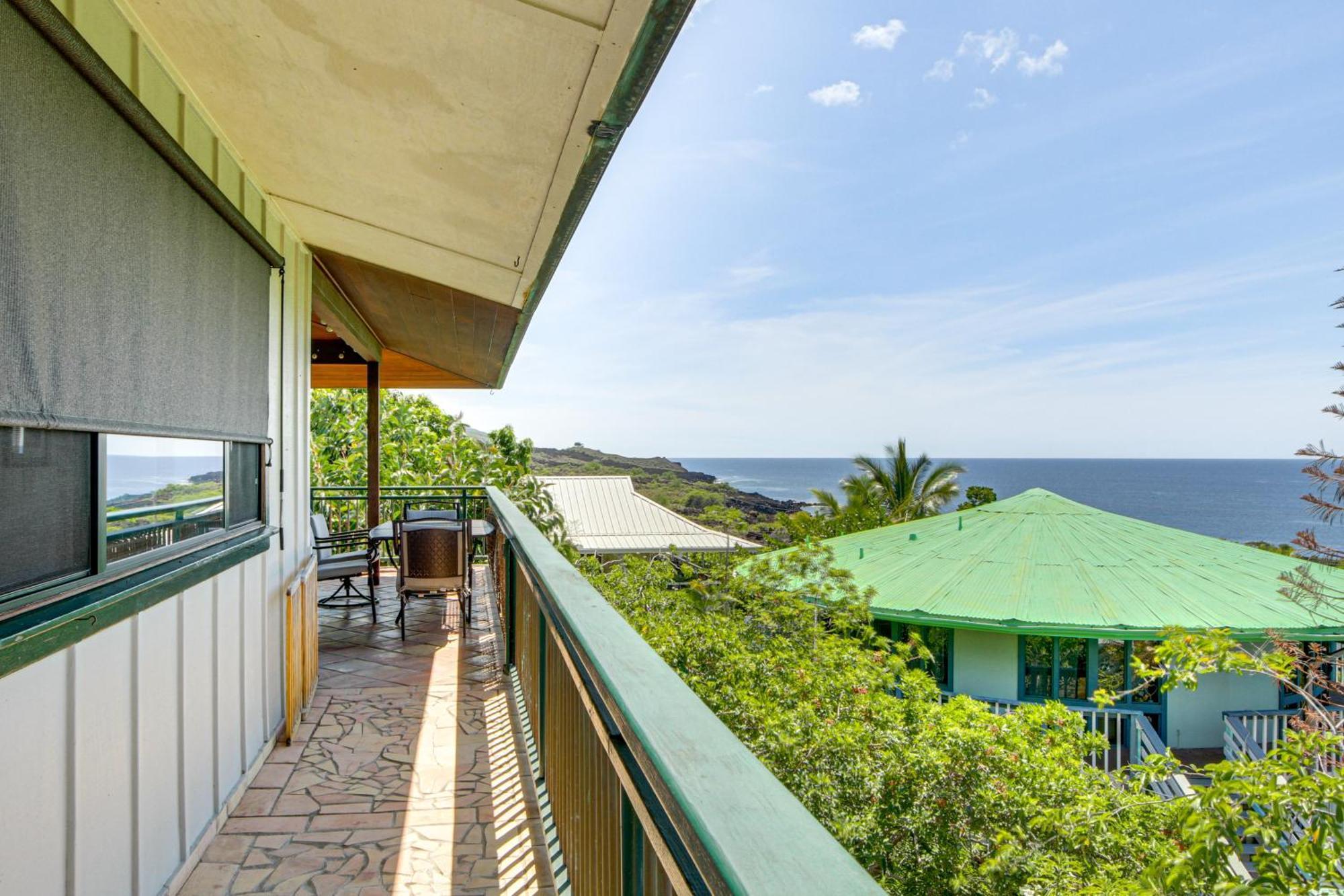 Ocean-View Bungalow Walk To Pebbles Beach! Hookena Exteriör bild